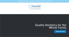 Desktop Screenshot of marshall-dental.com